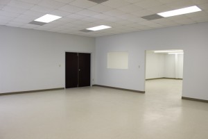 Warehouse space with large open office area