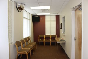 Office suite reception area