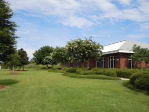 Commercial office building in Gulfport, MS with attractive landscaping