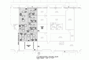 Floor plan for Siemens renovate-to-suit office/warehouse building for rent
