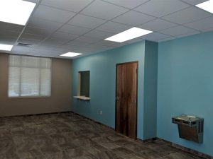 Reception and waiting area for doctor's office for rent
